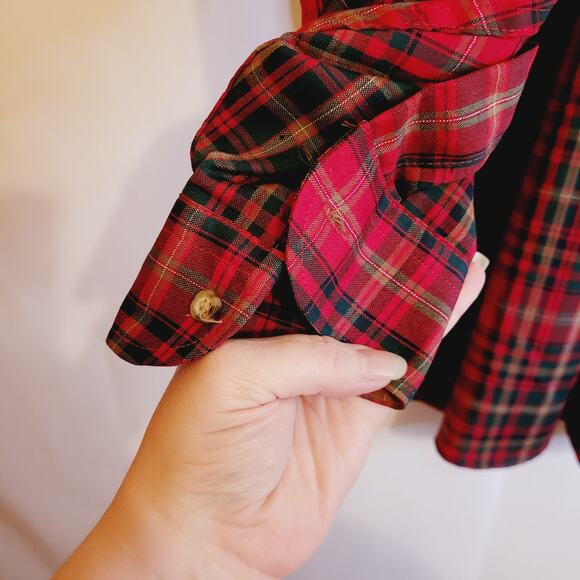 Vintage Pendleton mens MacDougal tartan plaid wool long sleeve button down shirt - Picture 5 of 10